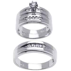 0.40ct 14K or 18K White Gold Diamond Rings