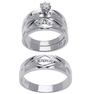 0.40ct 14K or 18K White Gold Diamond Rings