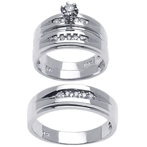 0.40ct 14K or 18K White Gold Diamond Rings