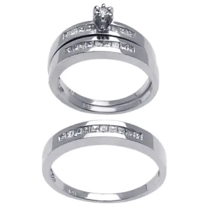 0.65ct 14K or 18K White Gold Diamond Rings