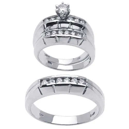 1.15ct 14K or 18K White Gold Diamond Rings