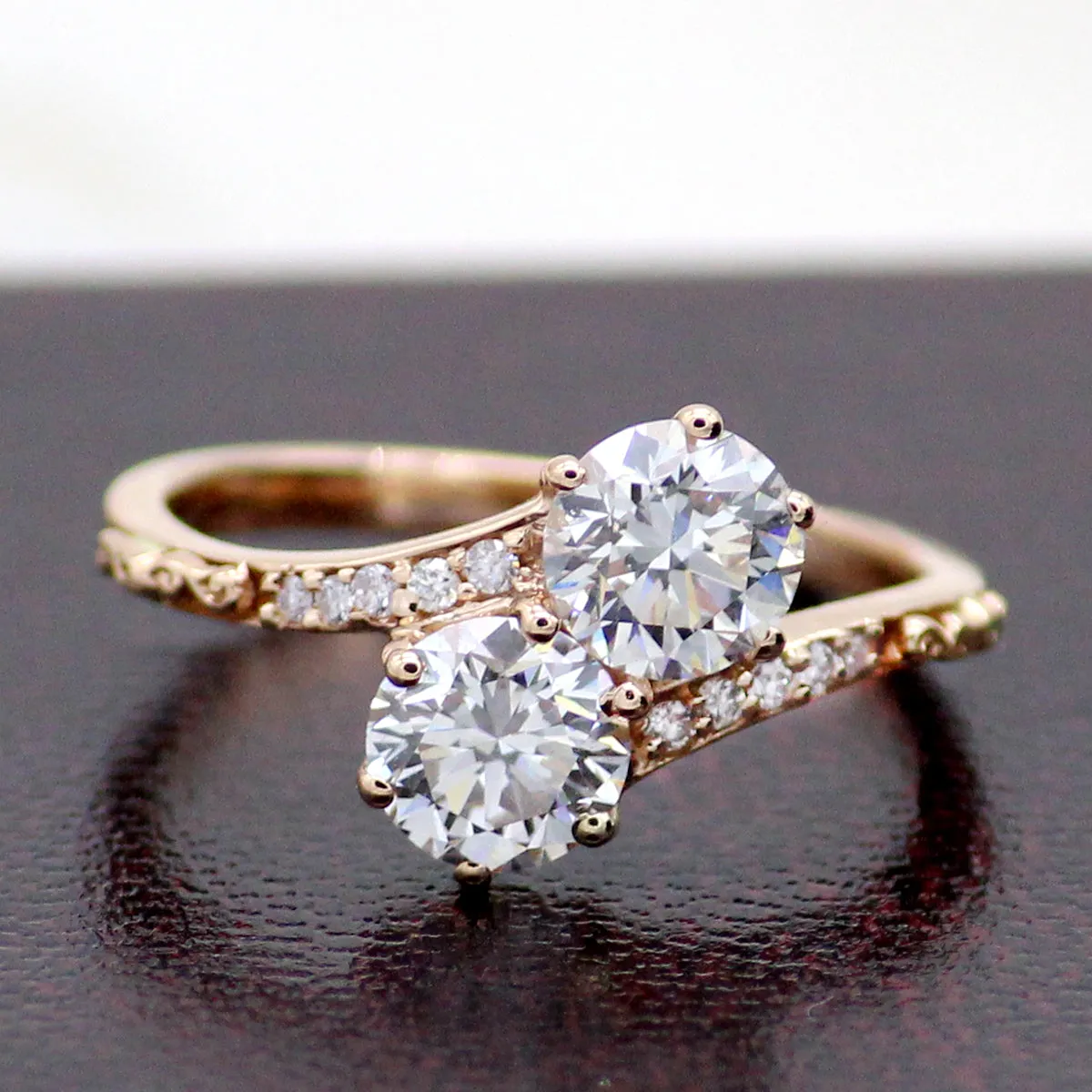 1.4 CT Moissanite Engagement Fine Ring