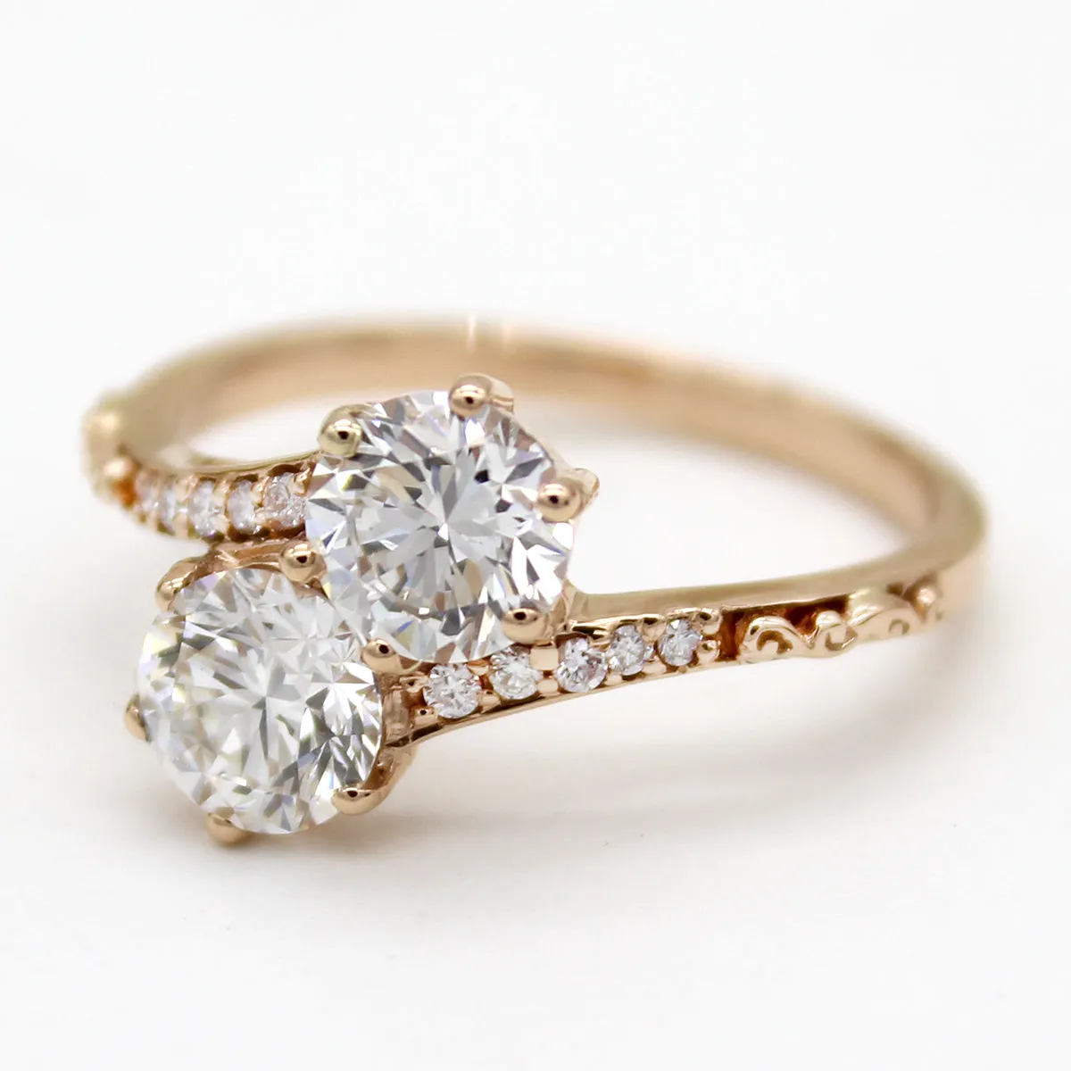 1.4 CT Moissanite Engagement Fine Ring