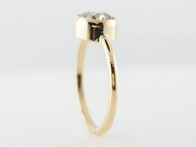 1.45CT old Mine Cushion Moissanite Engagement Ring unique diamond Art Deco wedding Celtic Bridal Anniversary gift rings
