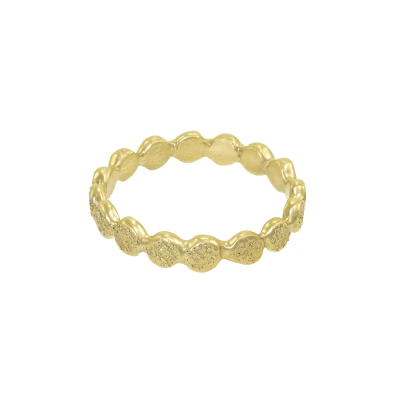 14K Gold Droplet Band