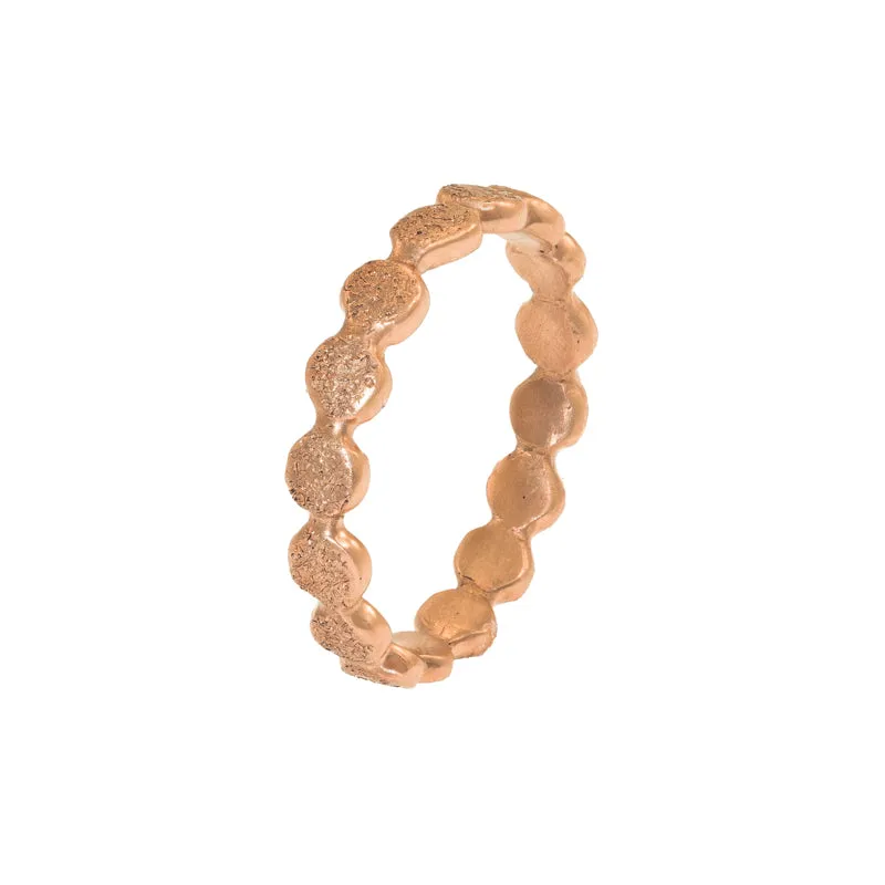 14K Gold Droplet Band