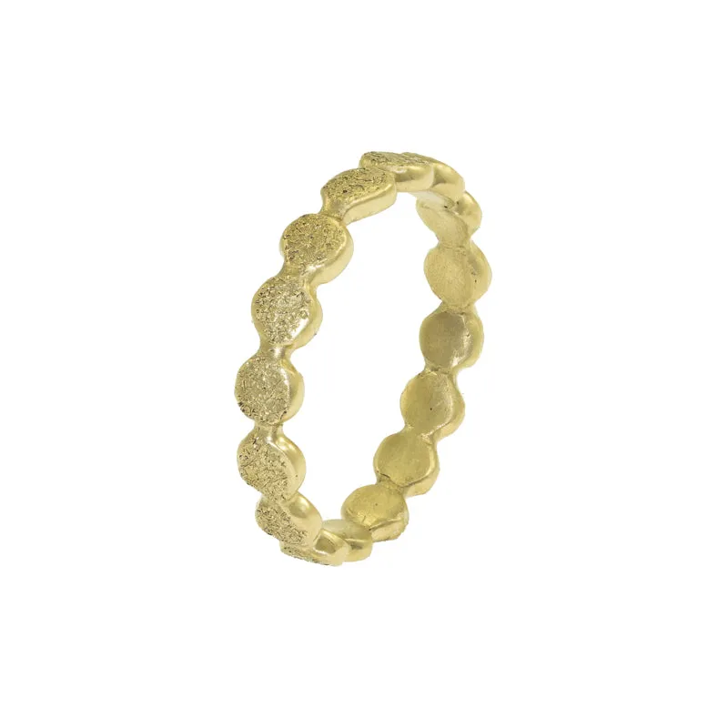 14K Gold Droplet Band