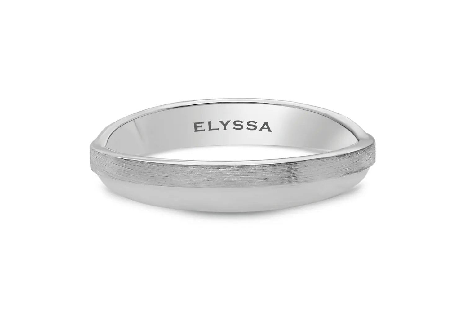 14K Gold Overlaping Plain Wedding Band