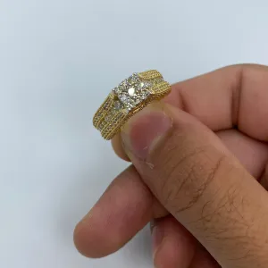 14K Ladies Miami Beach Diamond Ring