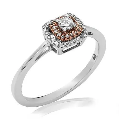 14KW R 0.25CTW DIAMOND BRIDAL RING