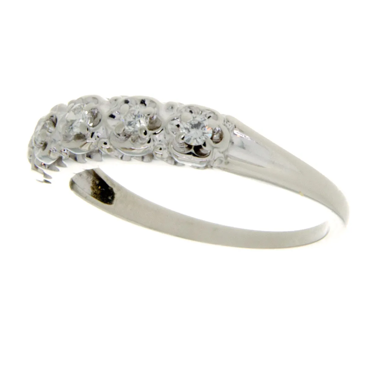1950s 14k Diamond Wedding Set