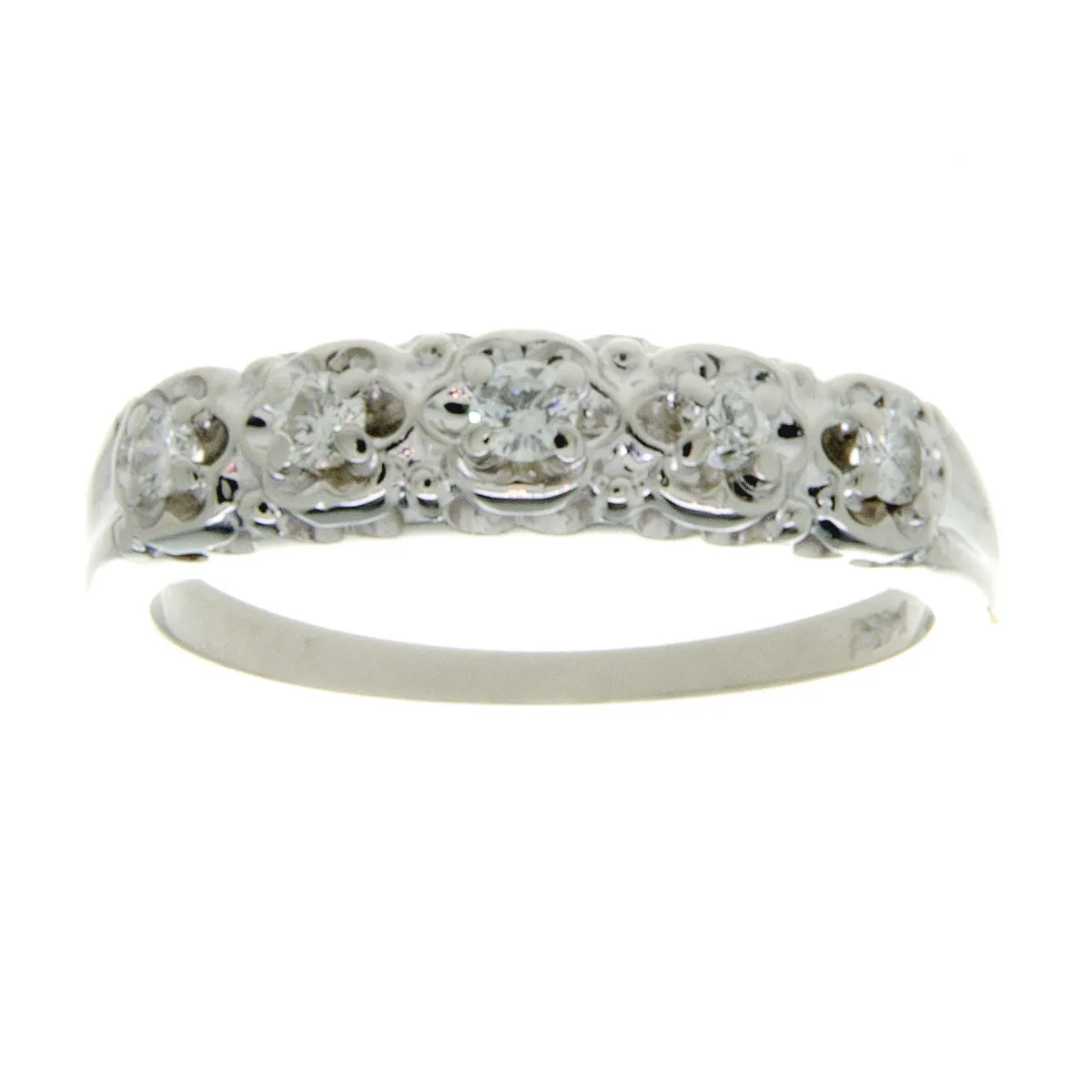 1950s 14k Diamond Wedding Set