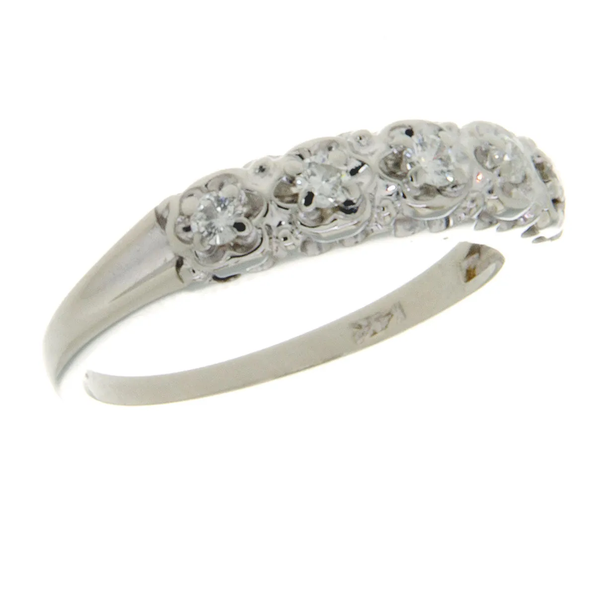 1950s 14k Diamond Wedding Set