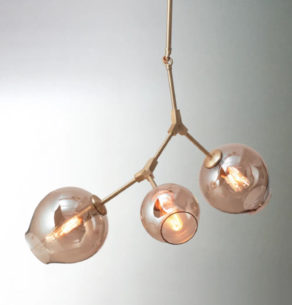 3-Globe Bubble Pendant Lamp