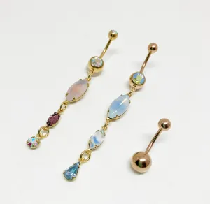 3 Pack Belly Button Ring Bundle