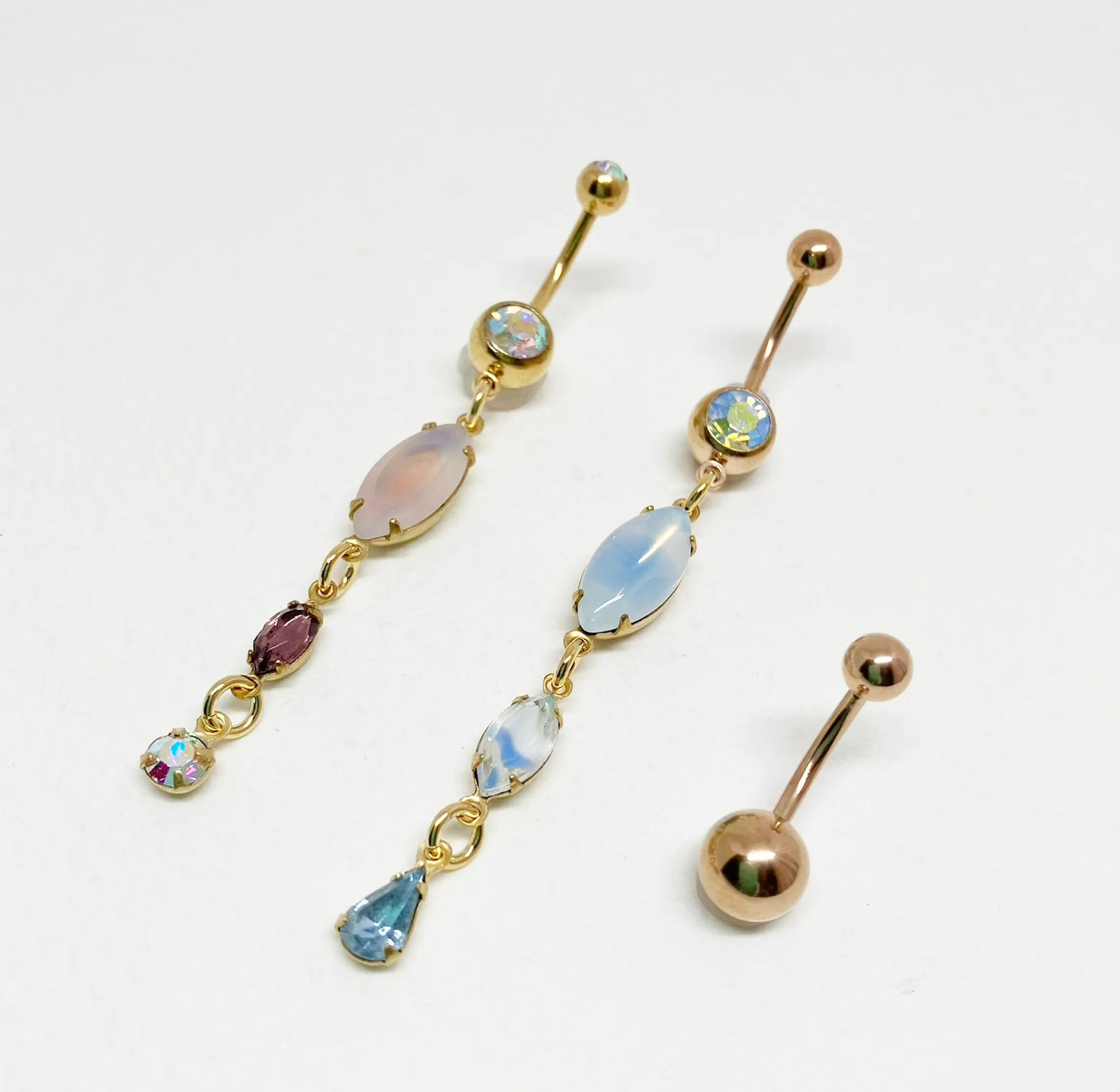 3 Pack Belly Button Ring Bundle