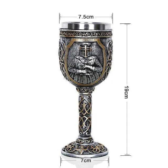 3D Gothic  Cup  200 ml Stainless Steel  for Bar Party Home Wine