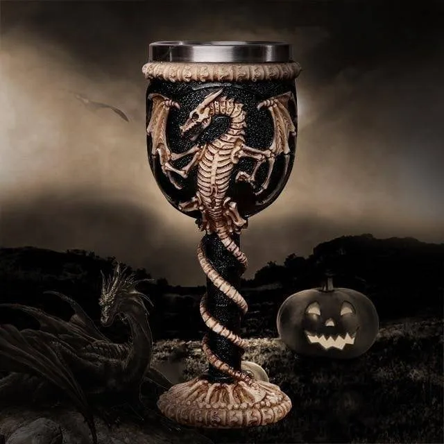 3D Gothic  Cup  200 ml Stainless Steel  for Bar Party Home Wine