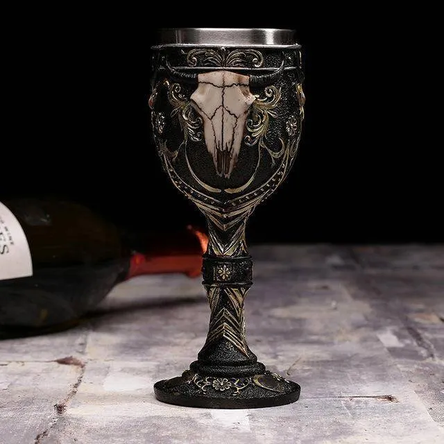 3D Gothic  Cup  200 ml Stainless Steel  for Bar Party Home Wine