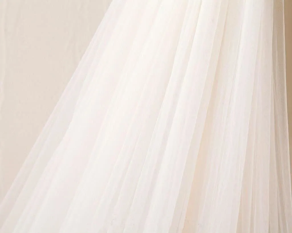 3M Long Embroidered Lace Cathedral Veil for Wedding APWV0002