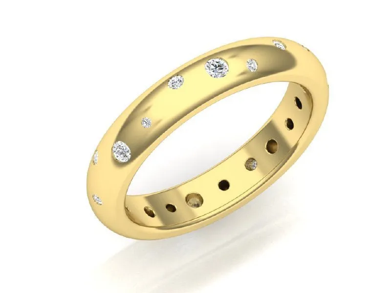 3mm Art Deco Wedding Band 14k/18k yellow gold diamond wedding band edwardian wide wedding band simple ring women anniversary gift on etsy