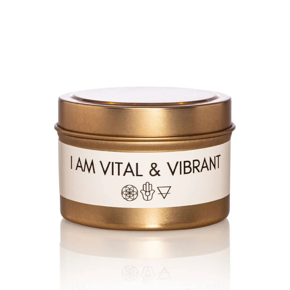 Adoratherapy I Am Vital & Vibrant Soy Affirmation Candle
