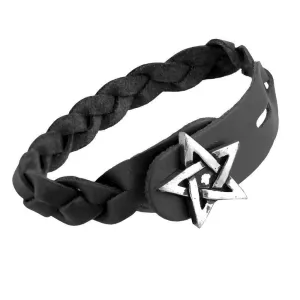 Alchemy Gothic A37  Pentagram Gaelic Plait
