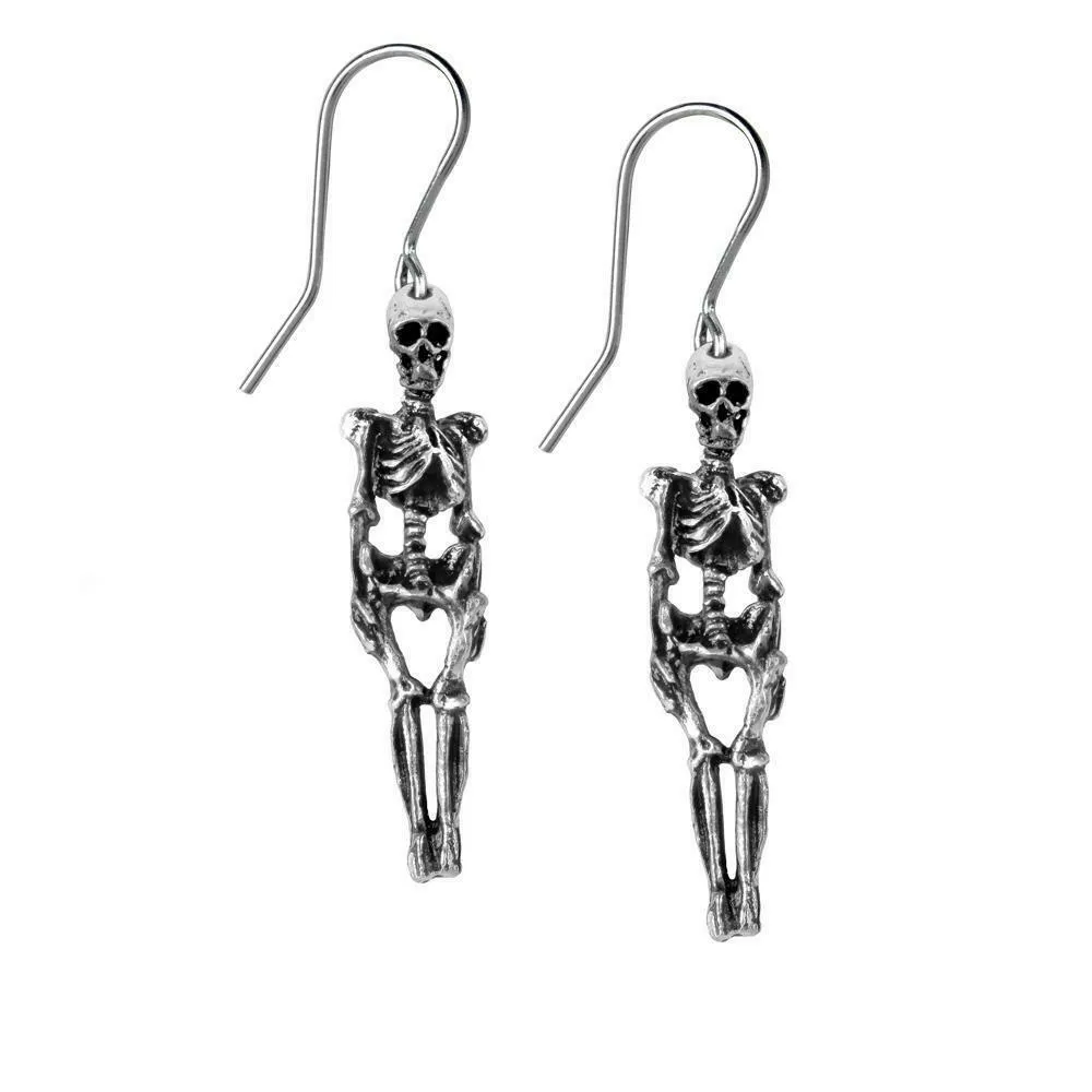 Alchemy Gothic E9  Skeleton Earrings