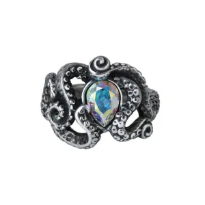 Alchemy Gothic R231 - Cthulhu Ring Crystal Tentacles England