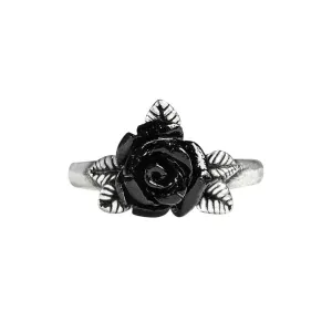 Alchemy Gothic R237 Token of Love Ring Black Rose England MOST SIZES IN HAND