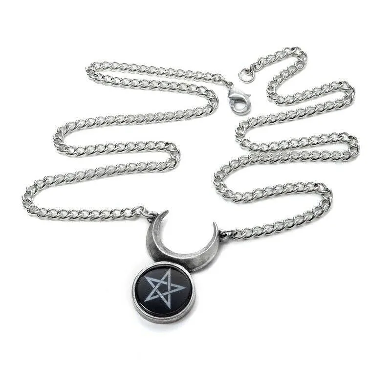 Alchemy P911 Sin-Horned God Pendant Necklace Gothic Pendant England Moon Star