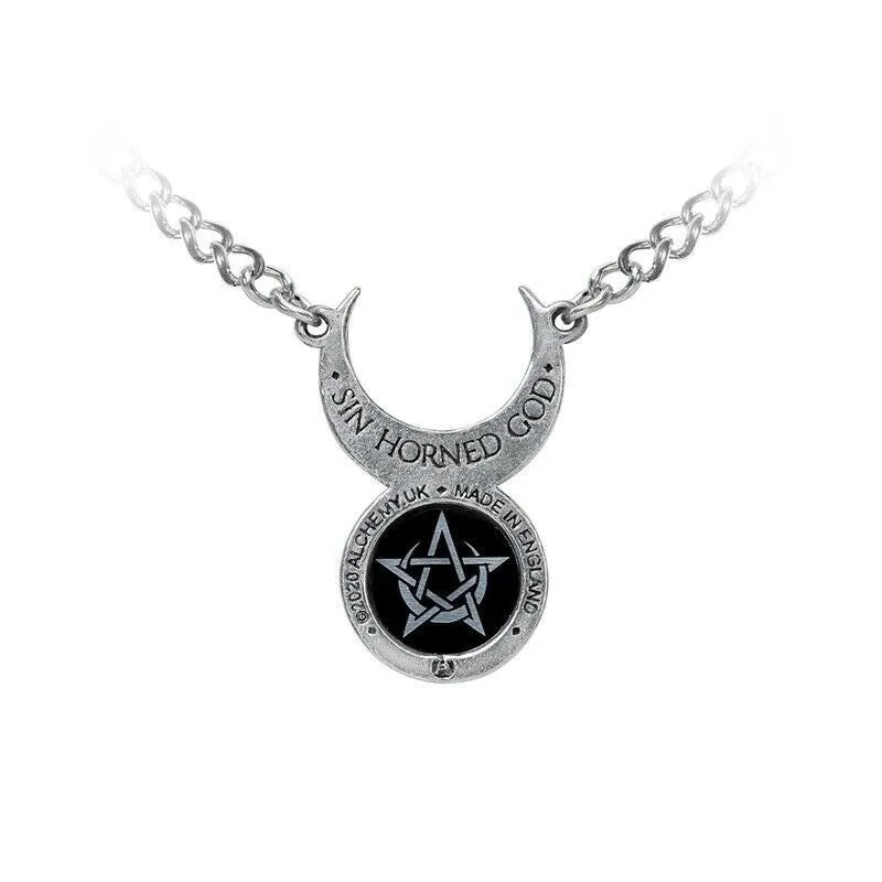 Alchemy P911 Sin-Horned God Pendant Necklace Gothic Pendant England Moon Star