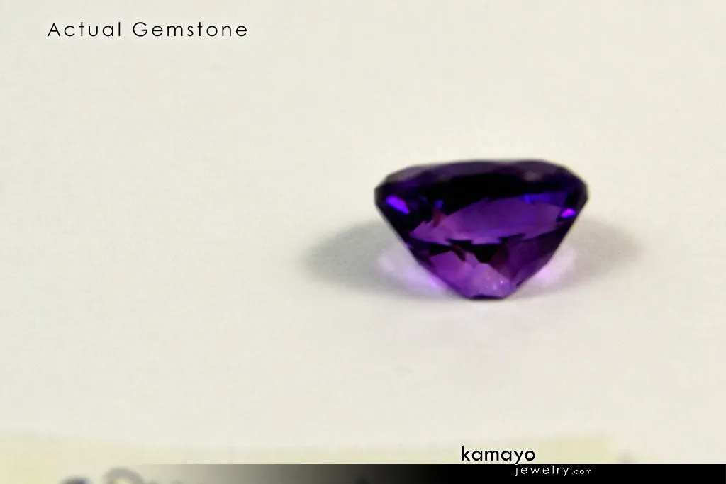 AMETHYST RING - 10x8mm-large Purple Amethyst Ring for Women