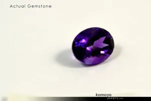 AMETHYST RING - 10x8mm-large Purple Amethyst Ring for Women