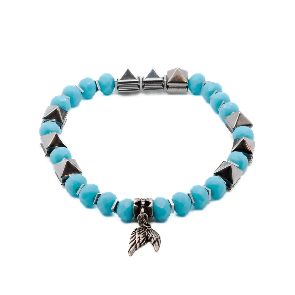 Angel Wings Beaded Anklet