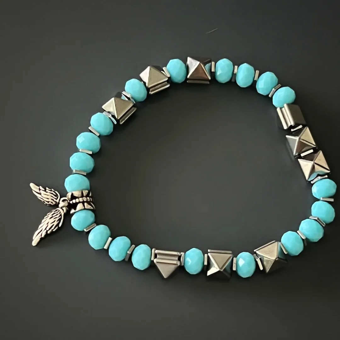 Angel Wings Beaded Anklet