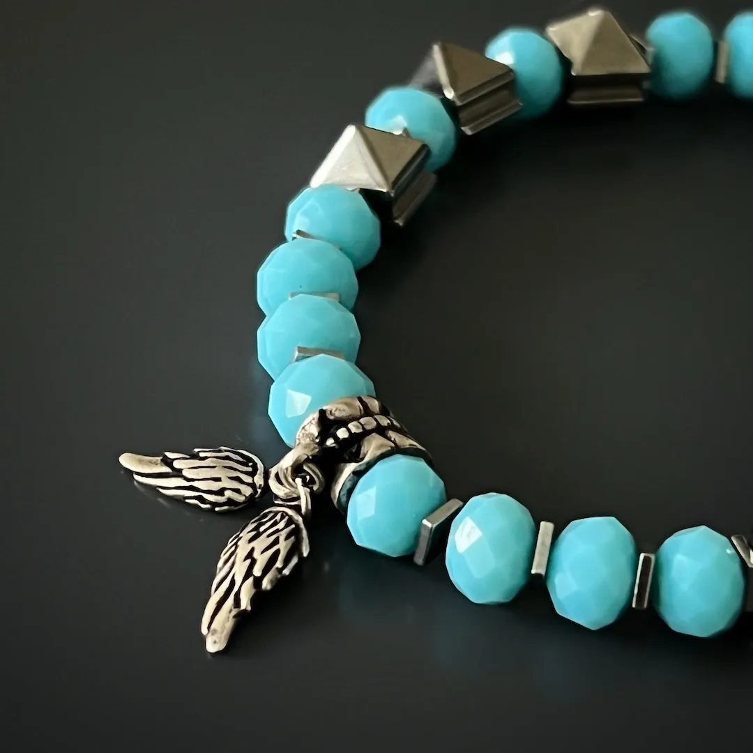 Angel Wings Beaded Anklet