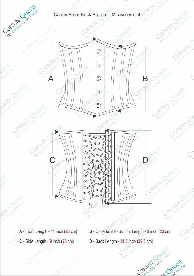 Angelo Gothic Satin Underbust Corset