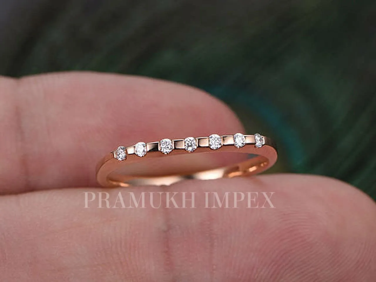Art deco midi rings Sterling silver rings 10k/14k/18k unique wedding bands rose gold for women Matching band Gift for her on esty