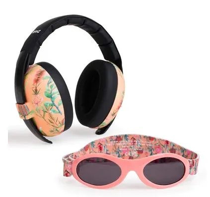 Baby Earmuffs Pattern Colours and Sunglasses Combo