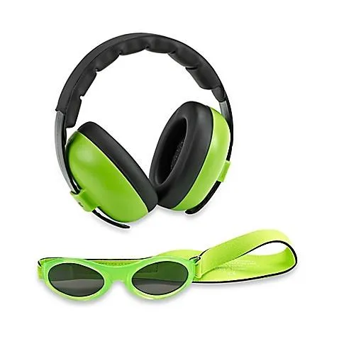 Baby Earmuffs Plain Colours and Sunglasses Combo