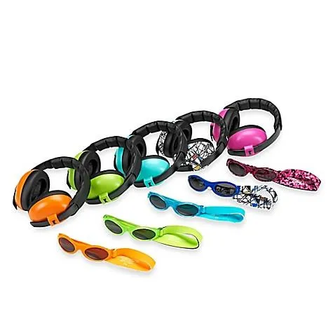 Baby Earmuffs Plain Colours and Sunglasses Combo