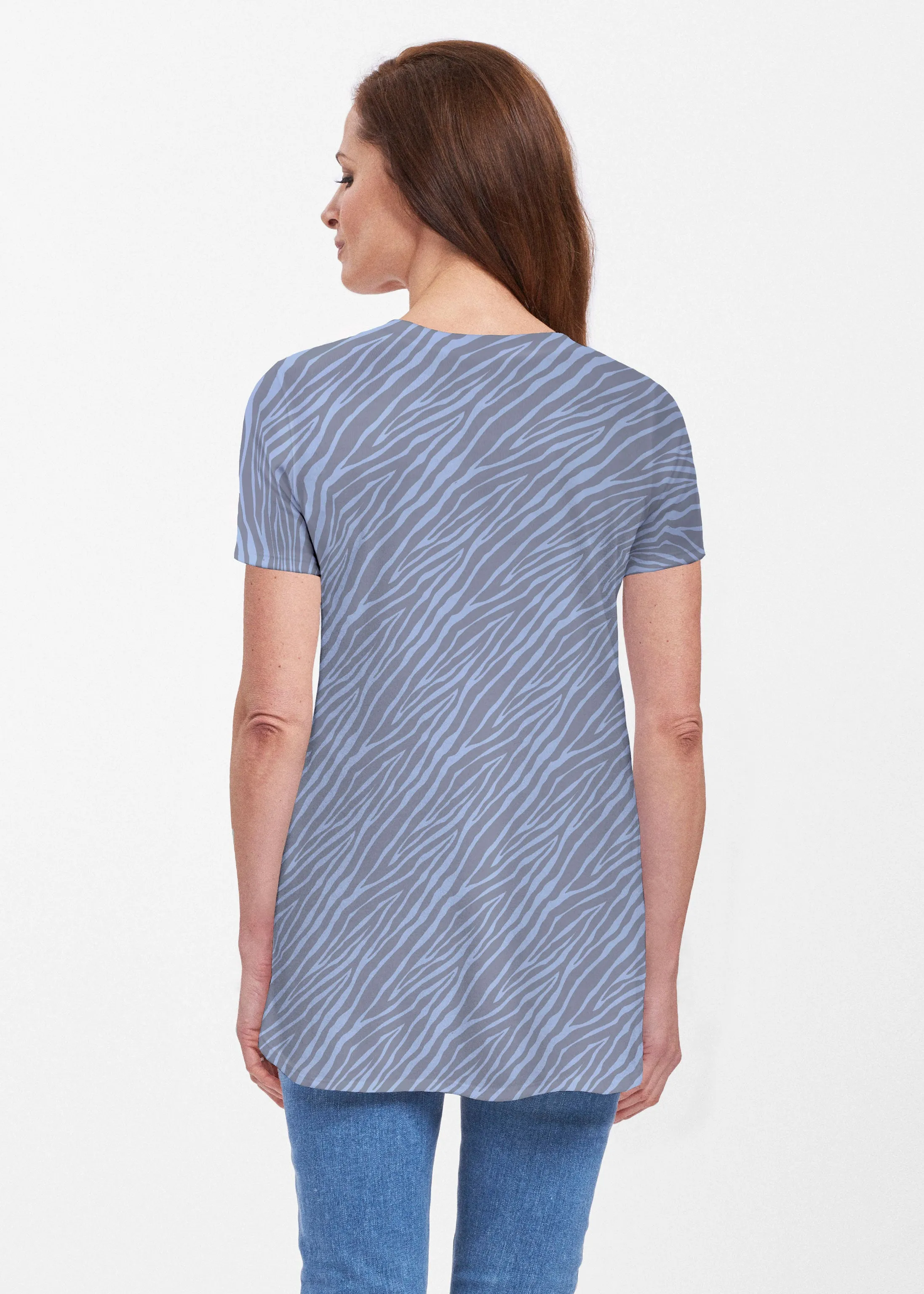 Batik Zebra (7753) ~ Butterknit Short Sleeve Tunic