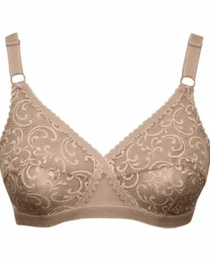 Be-Belle X-Over Non Padded Net Bra