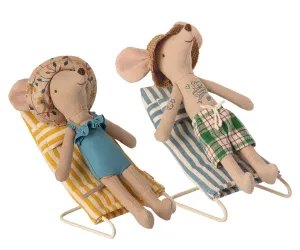 Beach Chair Set, Mouse | Beach Collection by Maileg