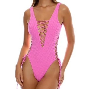 BEACH FUZZ - Open Side One Piece Bodysuit