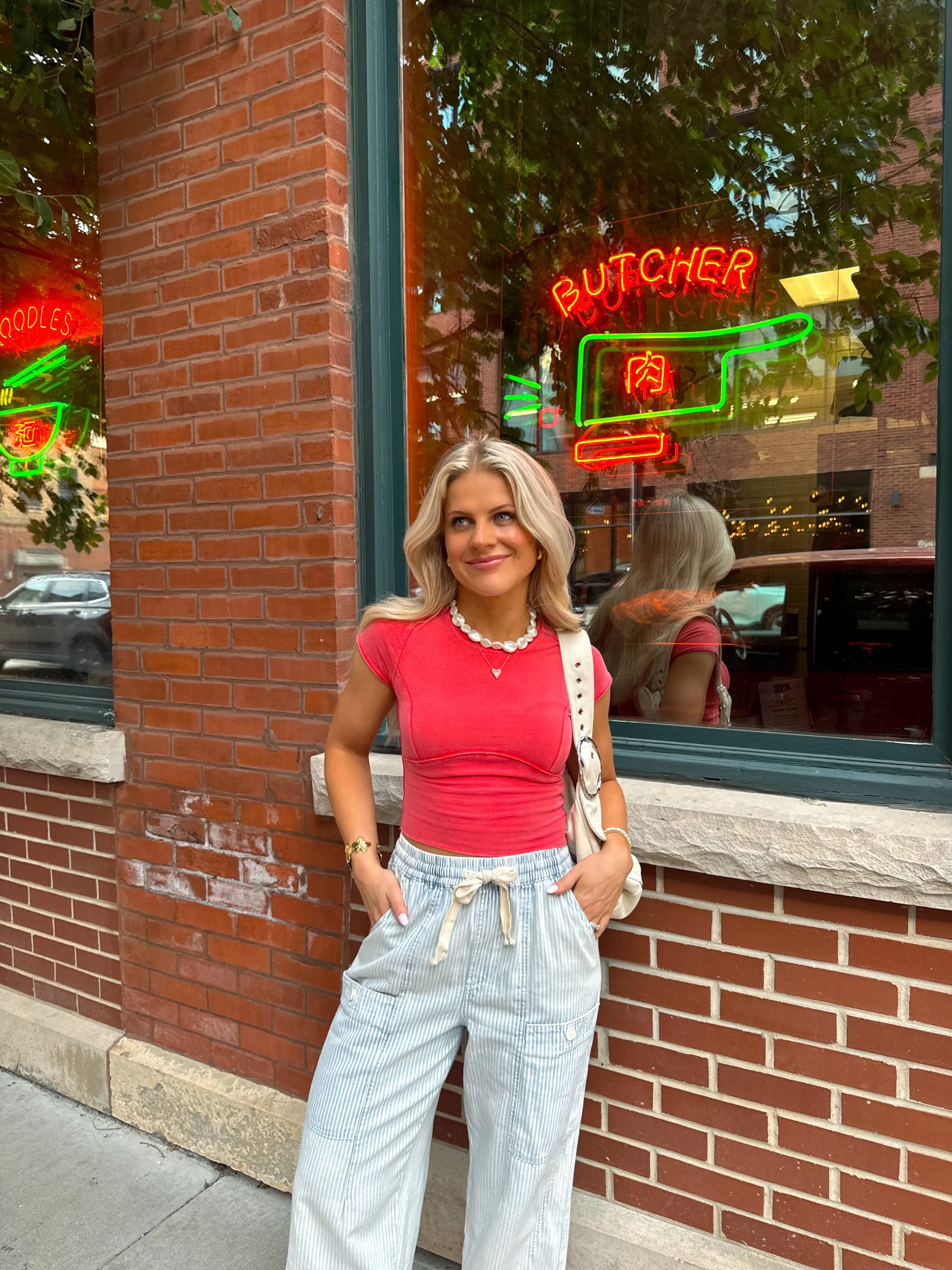 Beach Town Striped Pant