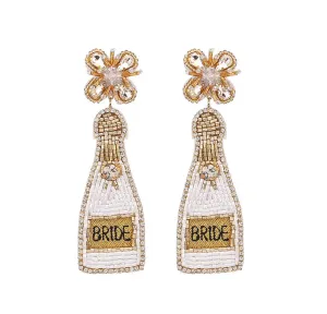 Beaded Bridal Shower Earrings with CZ Pave Embellished 230-19 | Erika Williner Designs