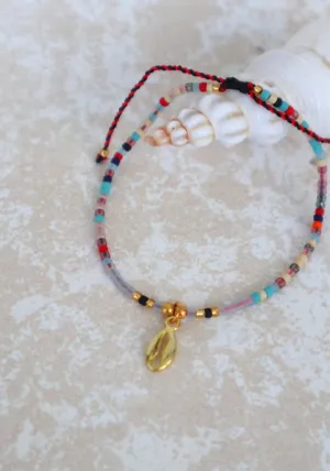Beaded Cowrie Bracelet