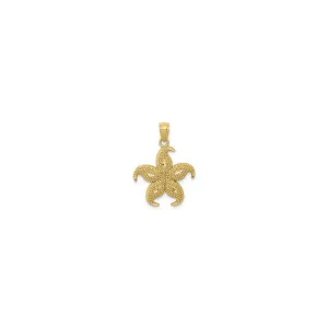 Beaded Starfish Pendant (14K)